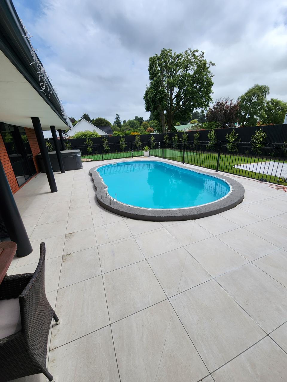 Before: Poolside Flooring Project